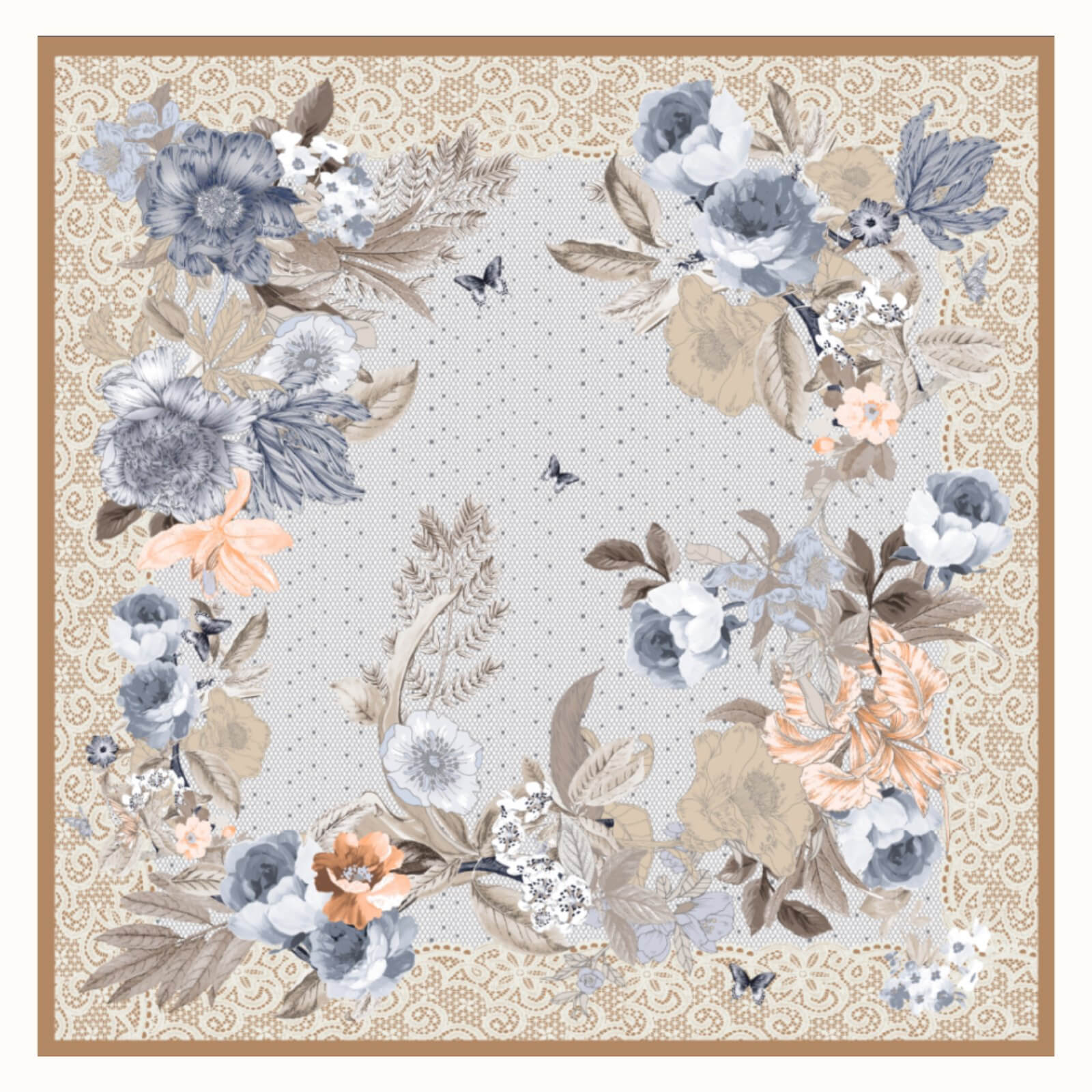 Silk scarf (90×90 cm)