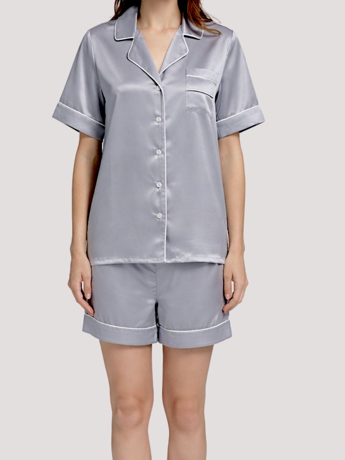 Pantaloncini da pigiama in seta da donna – Shortama