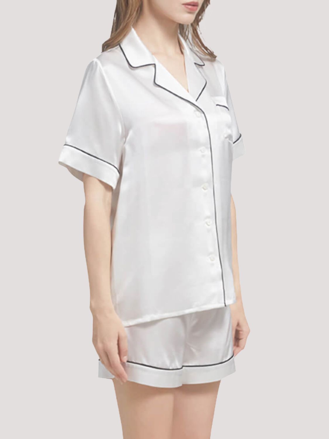 Pantaloncini da pigiama in seta da donna – Shortama