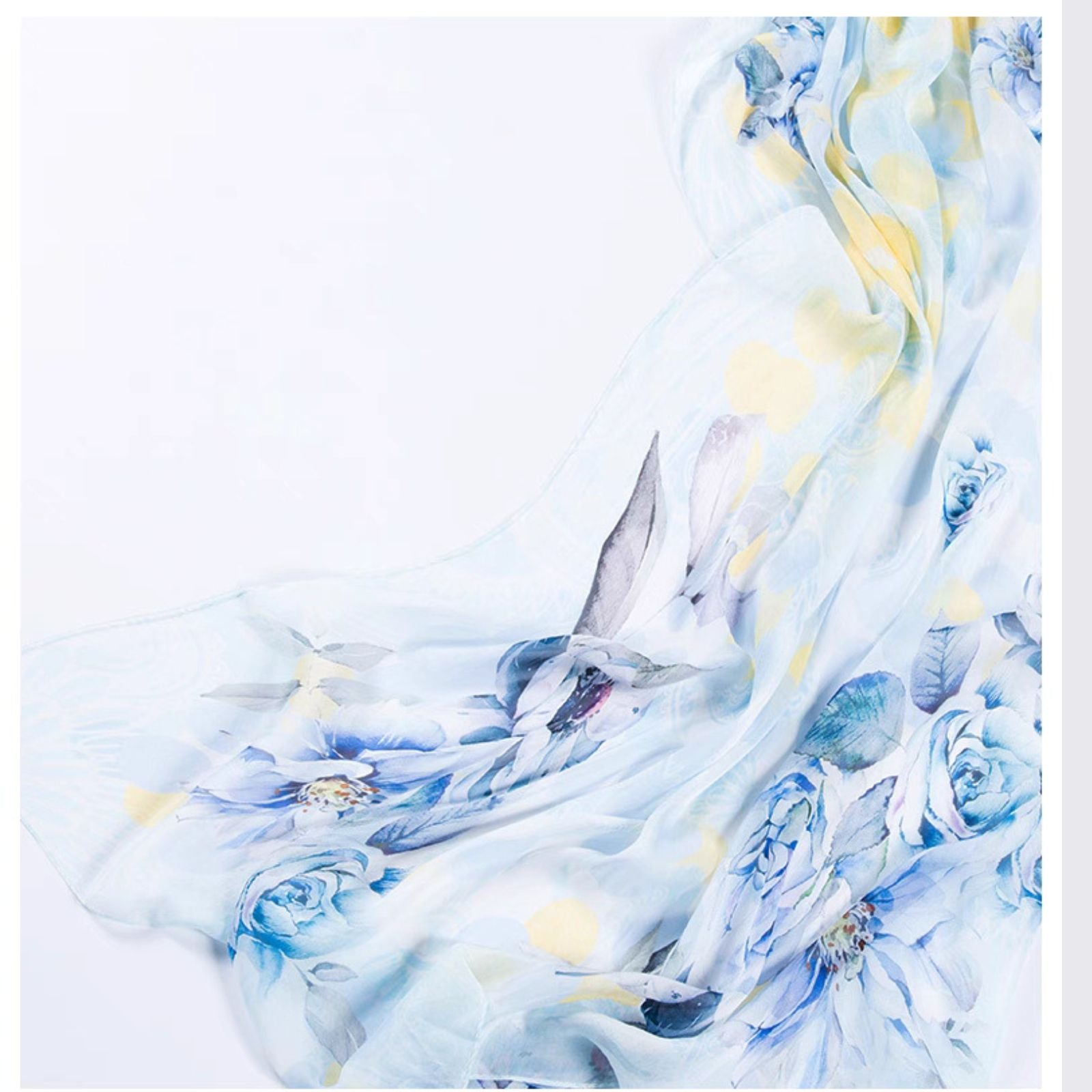 Grande écharpe en soie