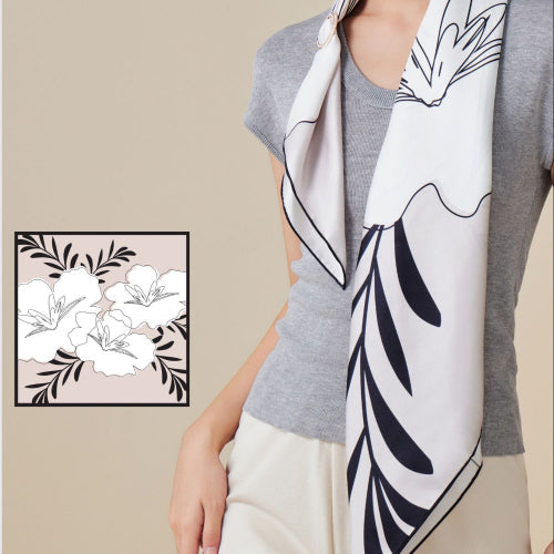 Sciarpa di seta (90×90 cm)