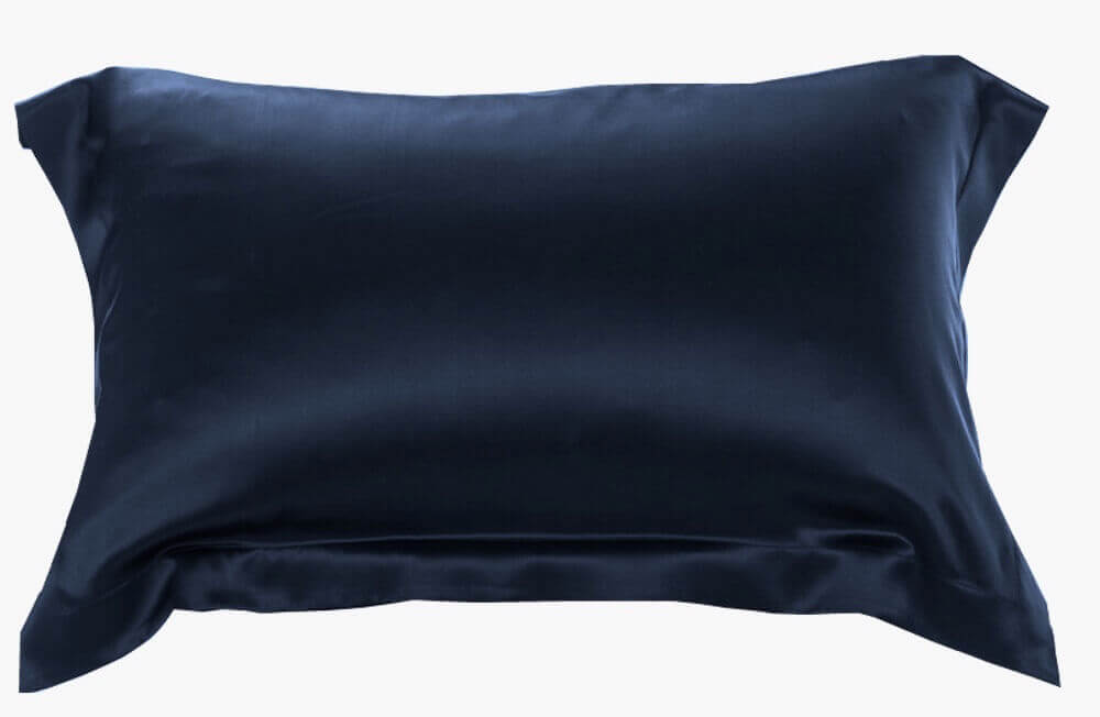 Taies d'oreiller en soie 22momme Bleu marine