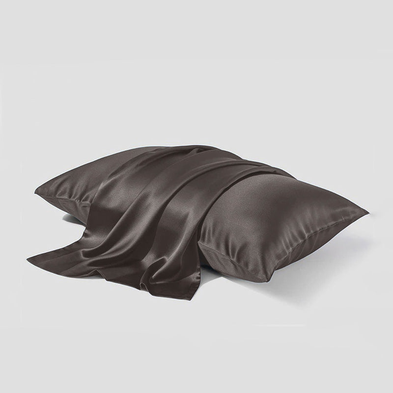 19momme silk pillowcases, dark grey