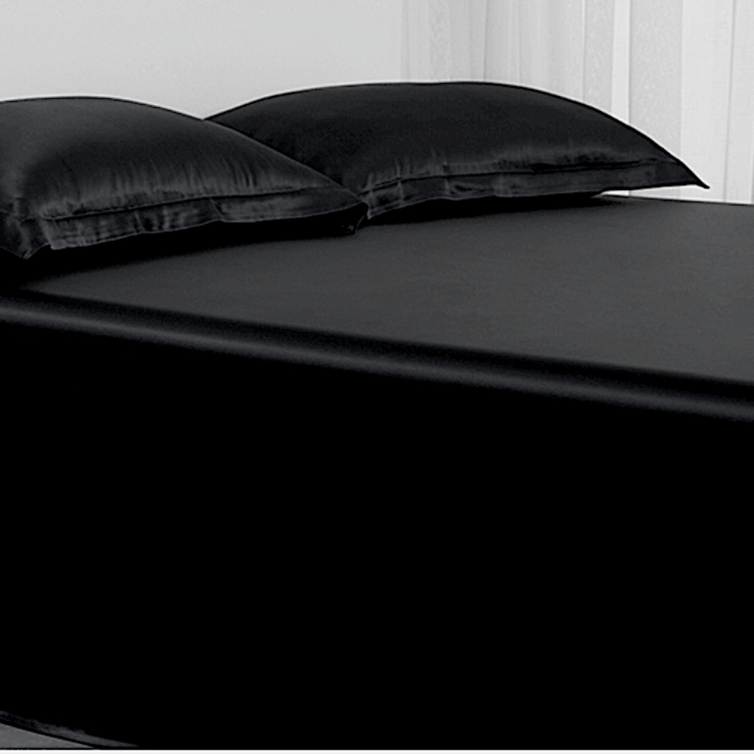 Drap en soie 22momme noir