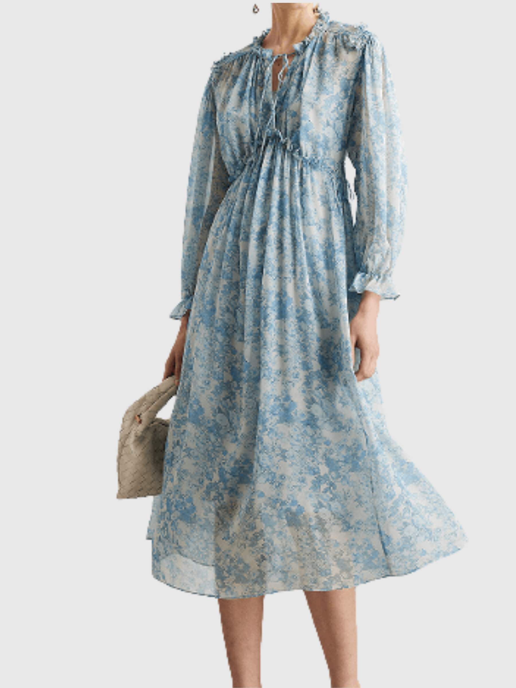 Floral chiffon dress