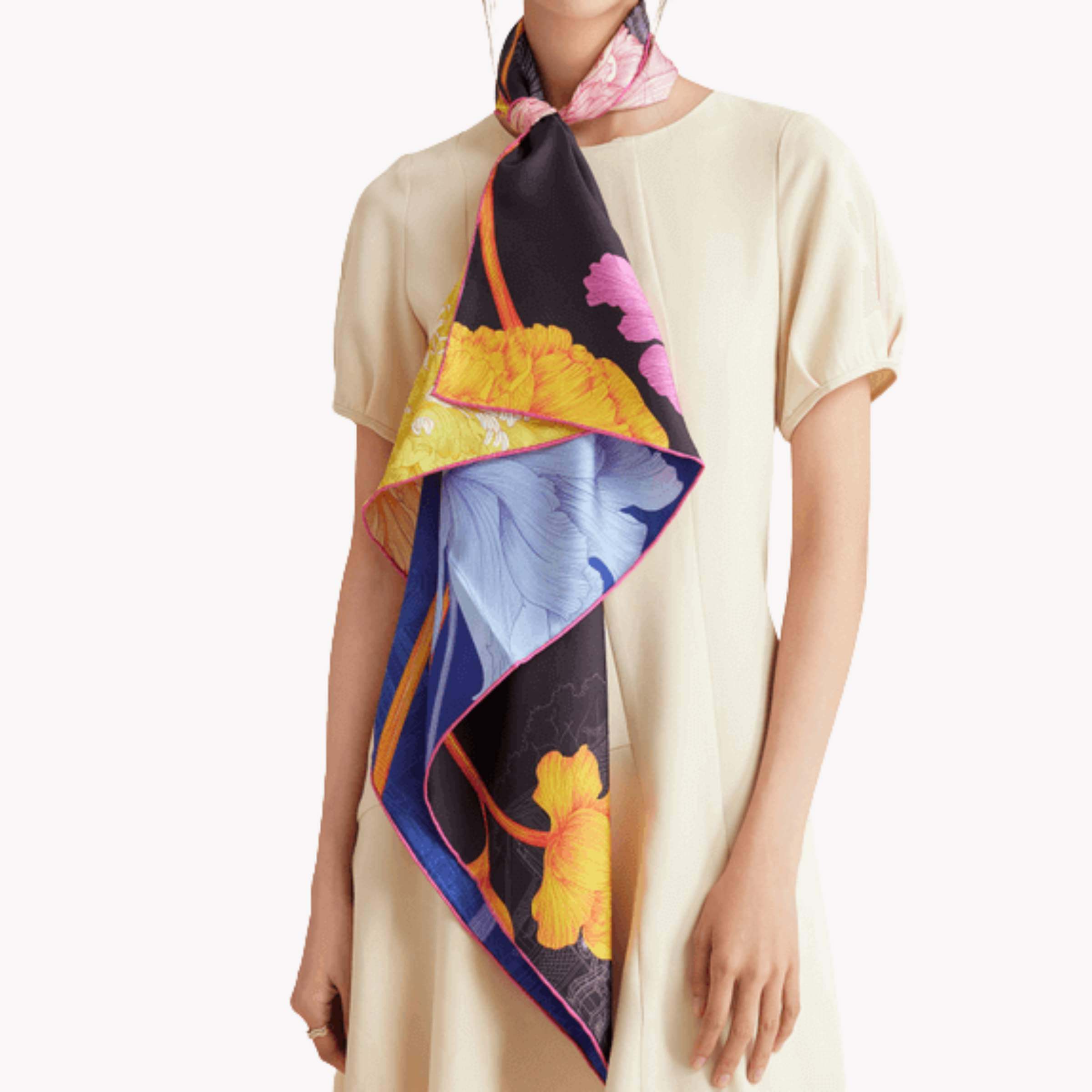 Silk scarf (90×90 cm) 