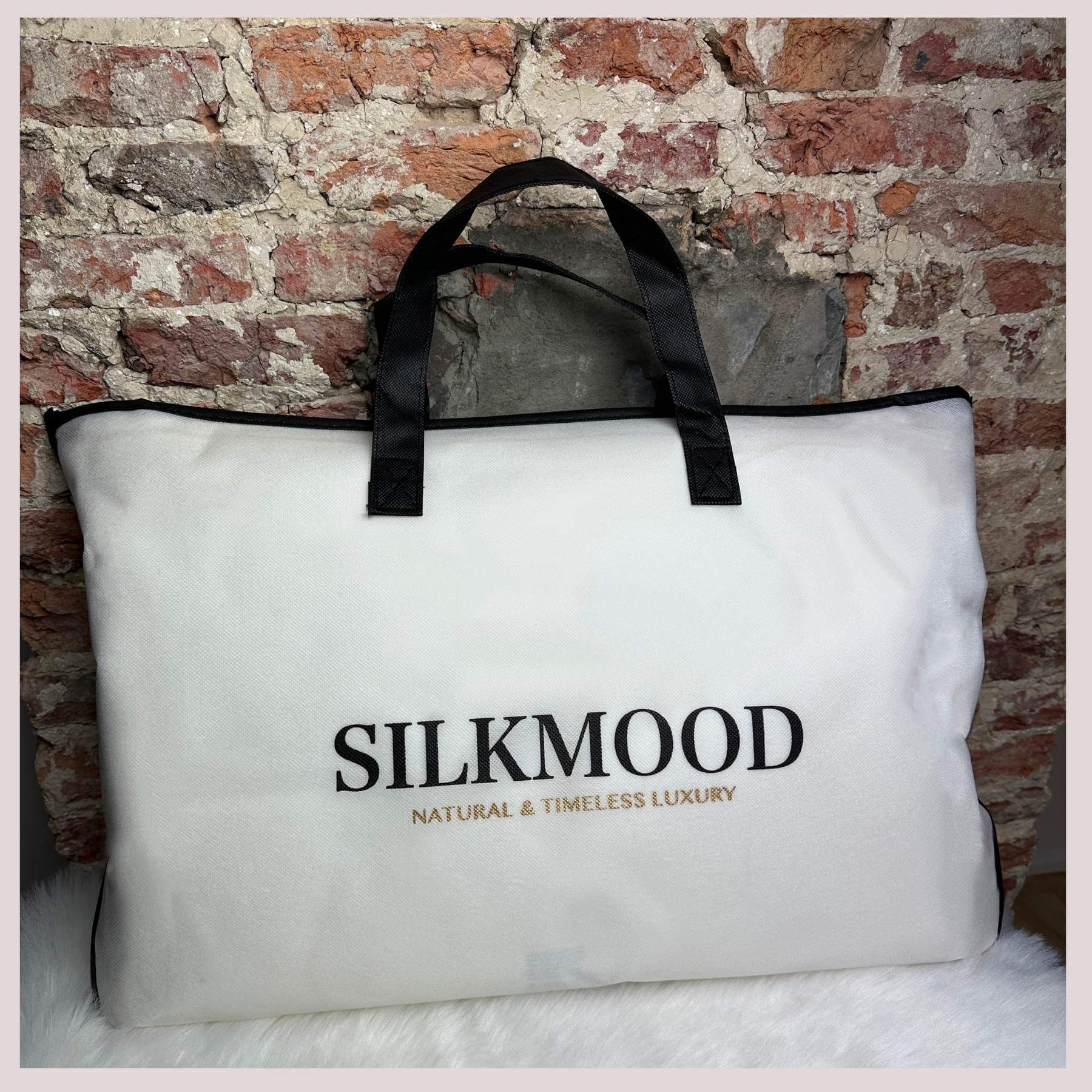 Silk pillow with silk cover