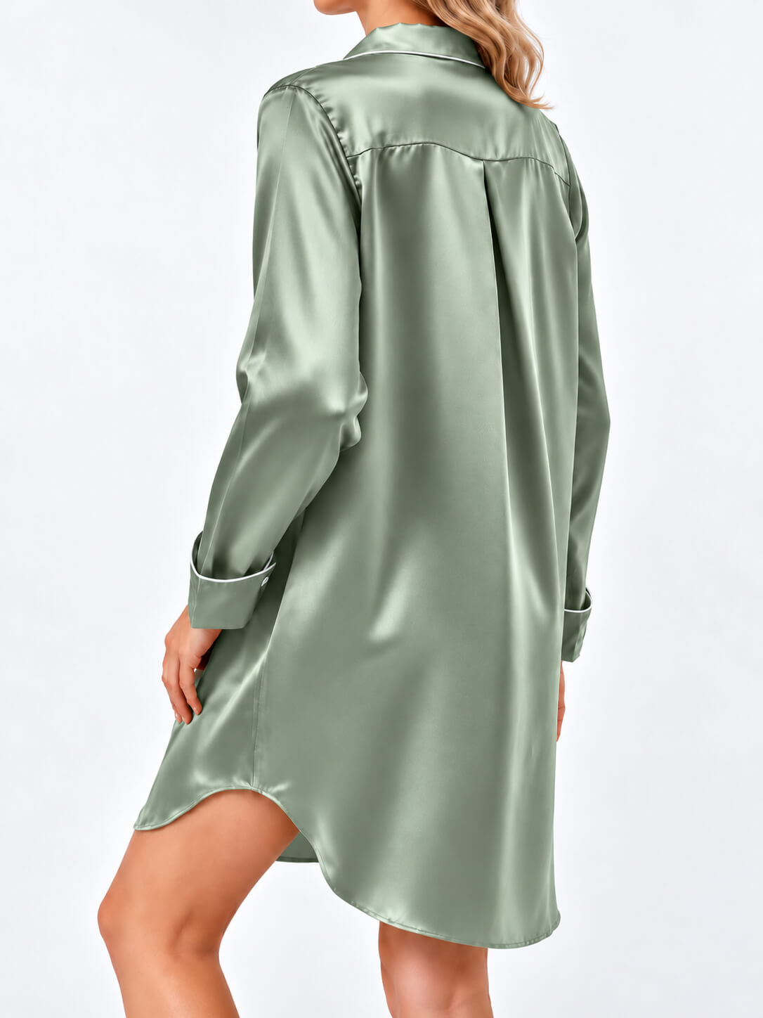 Camicia da notte in seta da donna