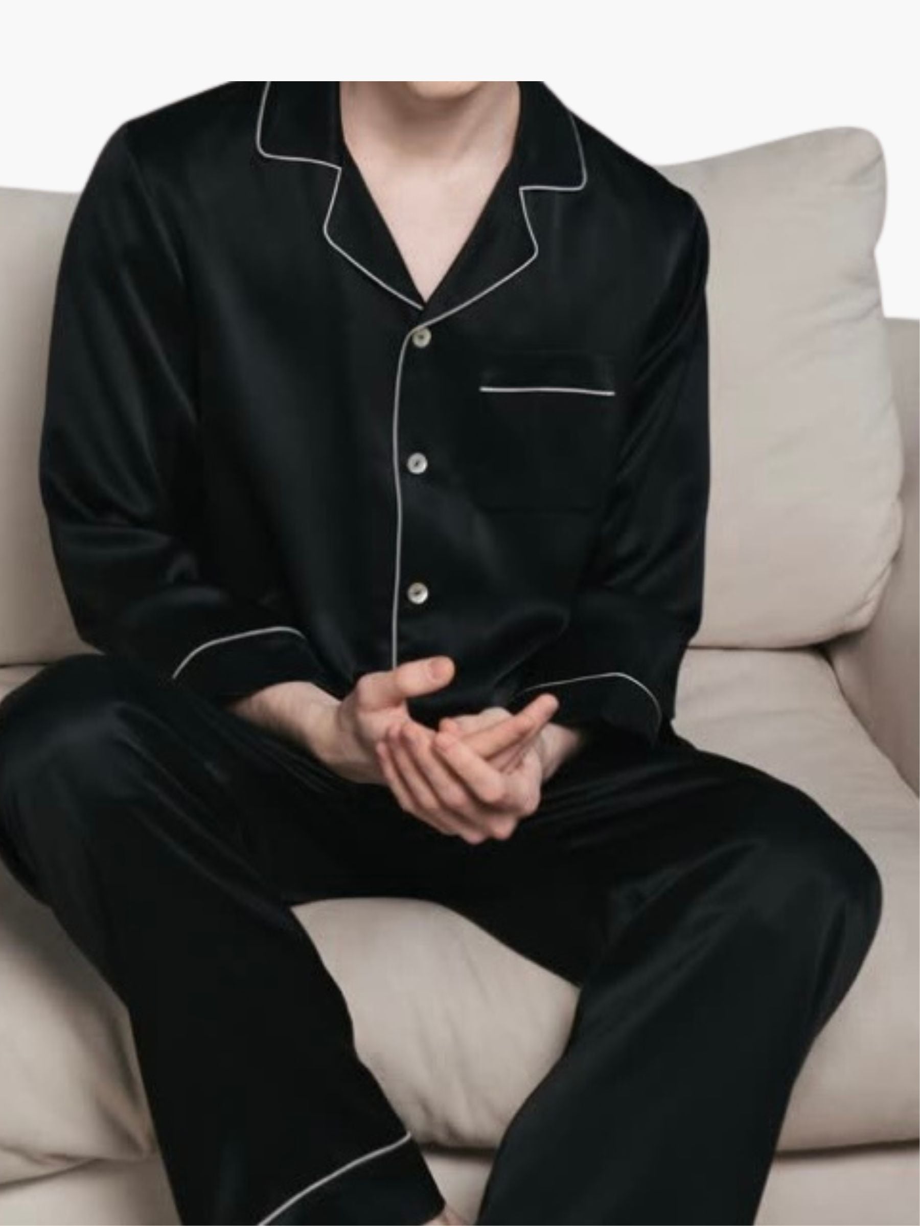 Pyjama en soie pour homme