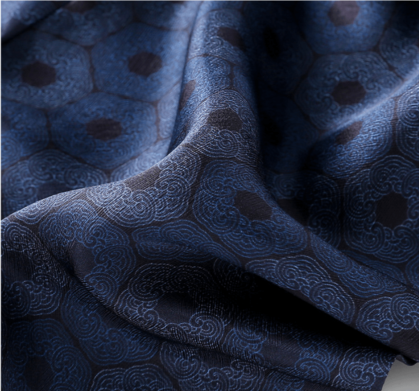 Sciarpa di seta a doppio strato da uomo