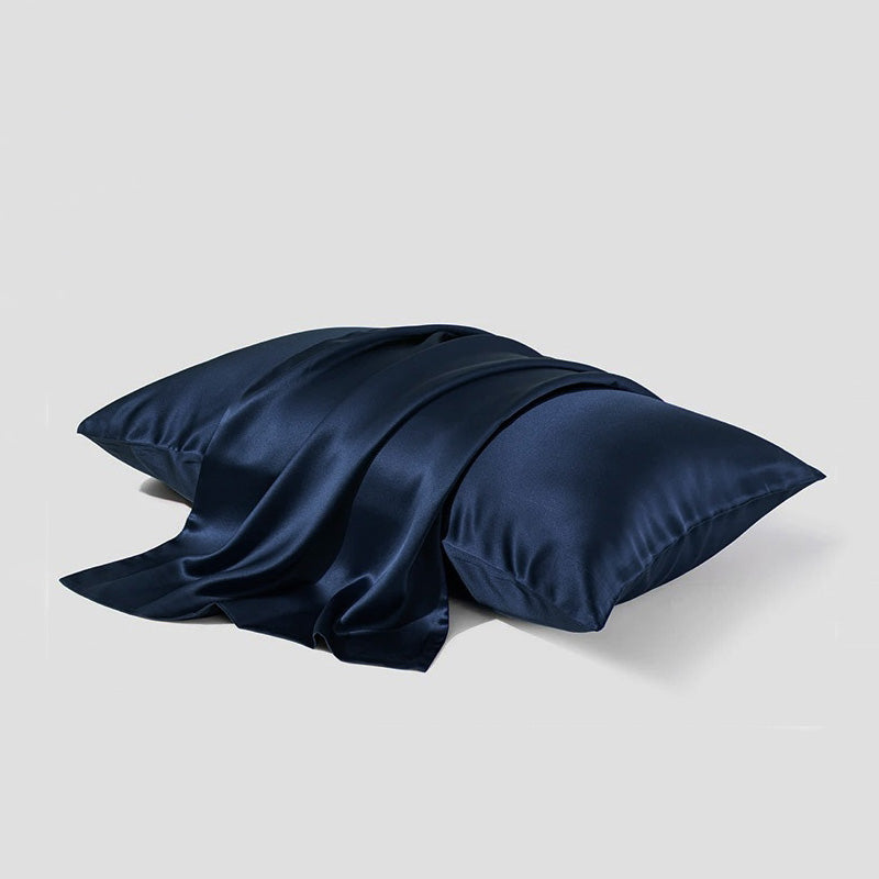 22momme silk pillowcases, navy blue