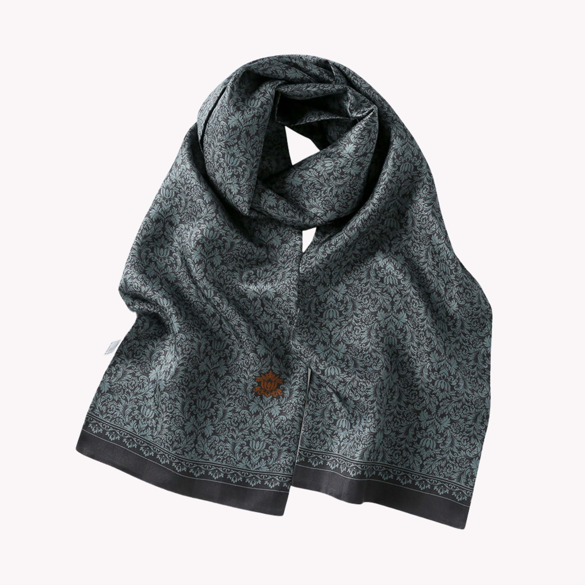 Sciarpa di seta a doppio strato da uomo