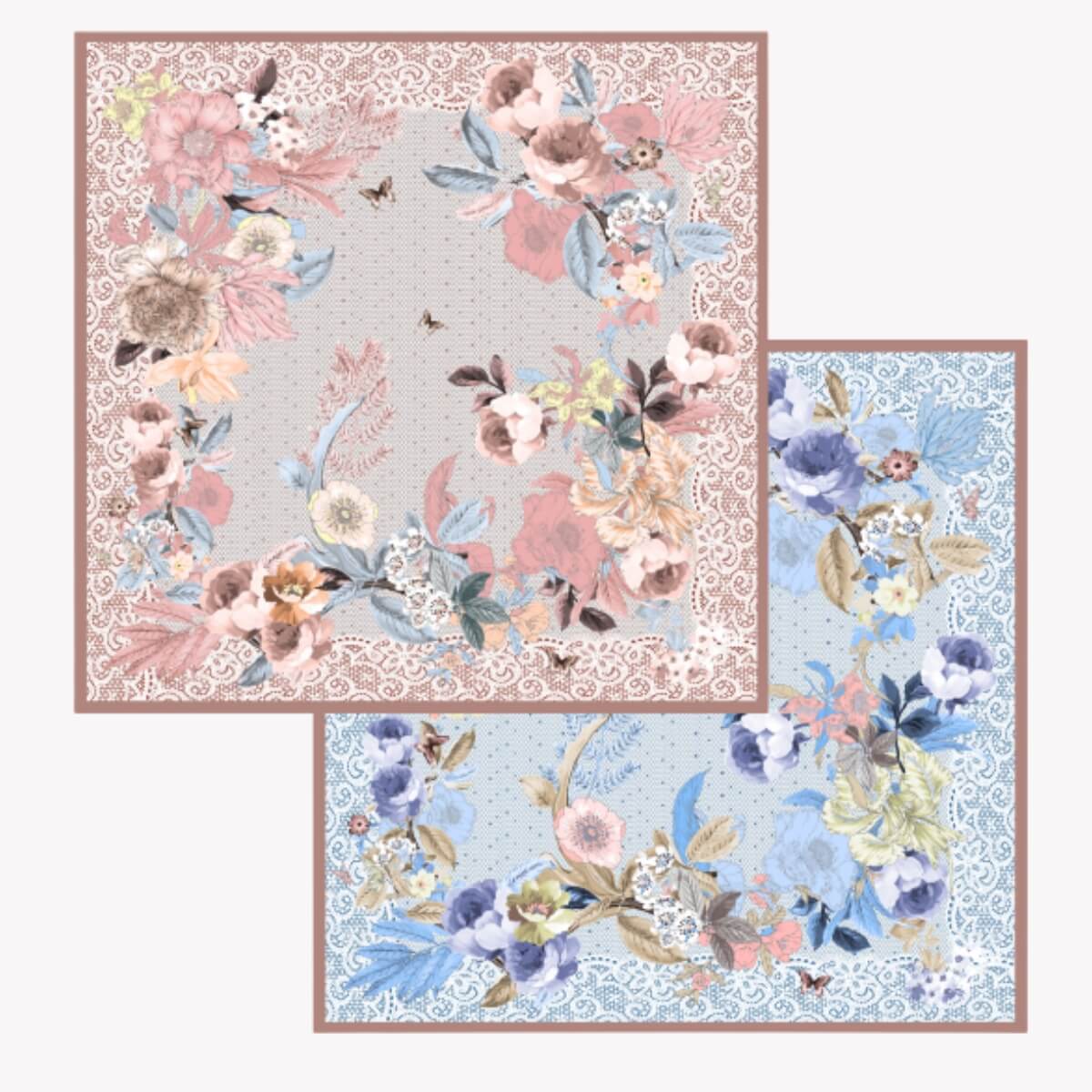 Silk scarf (90×90 cm)