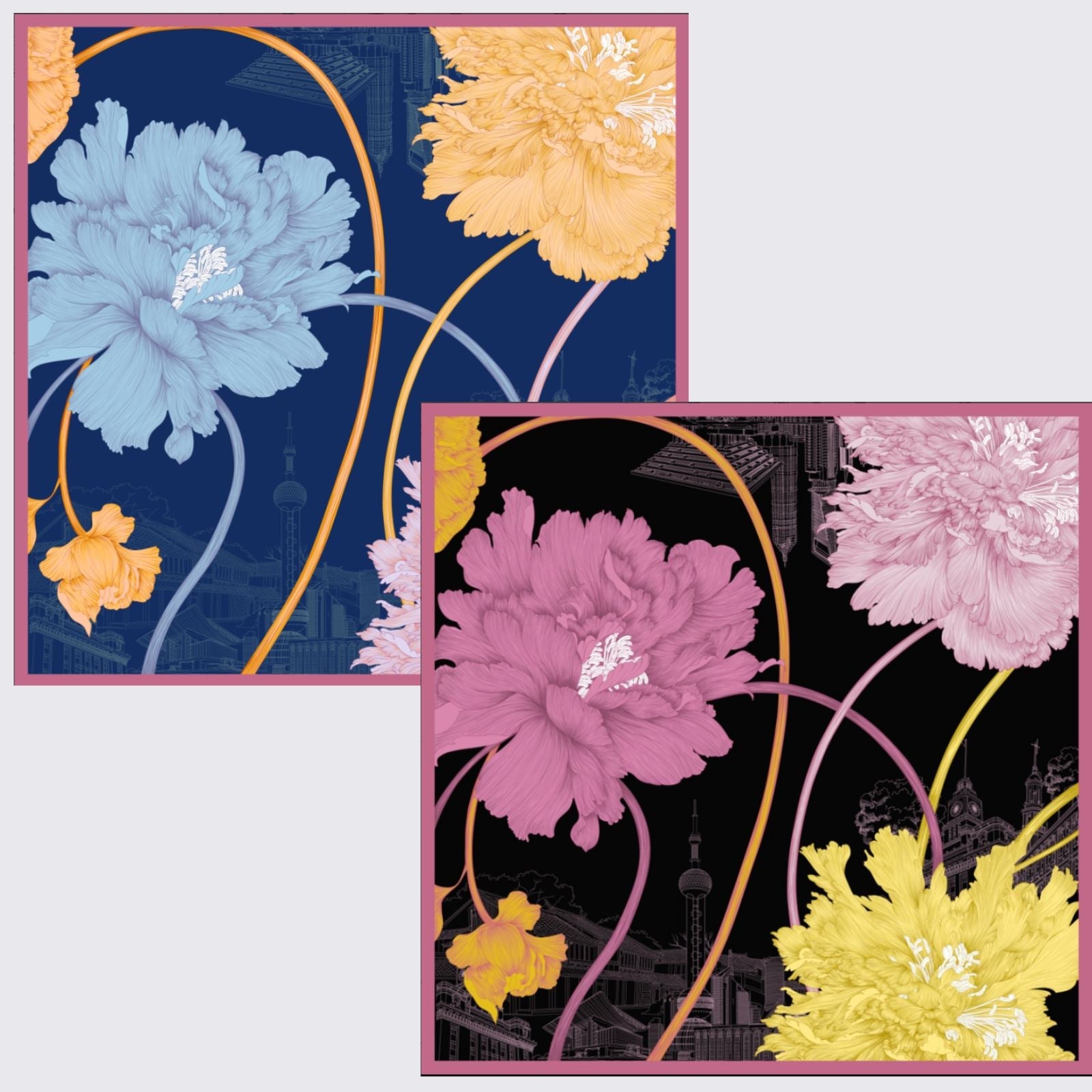 Sciarpa di seta (90×90 cm)