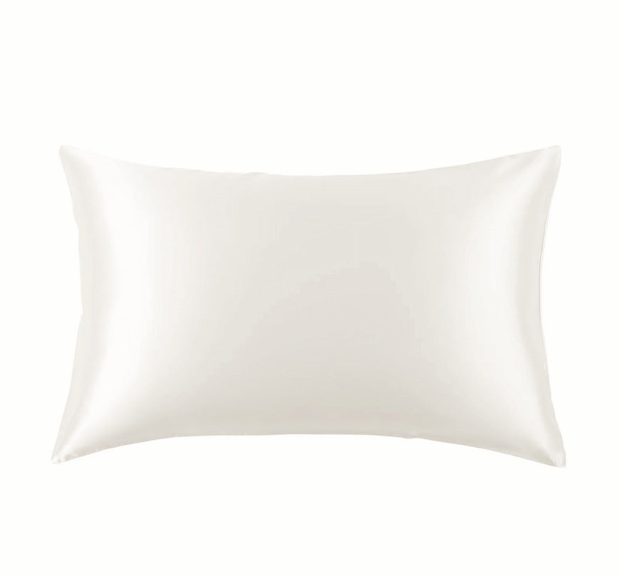 Taies d'oreiller en soie 22momme Blanc ivoire