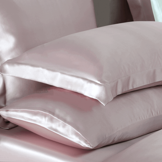 Vintage pink 19momme silk pillowcases