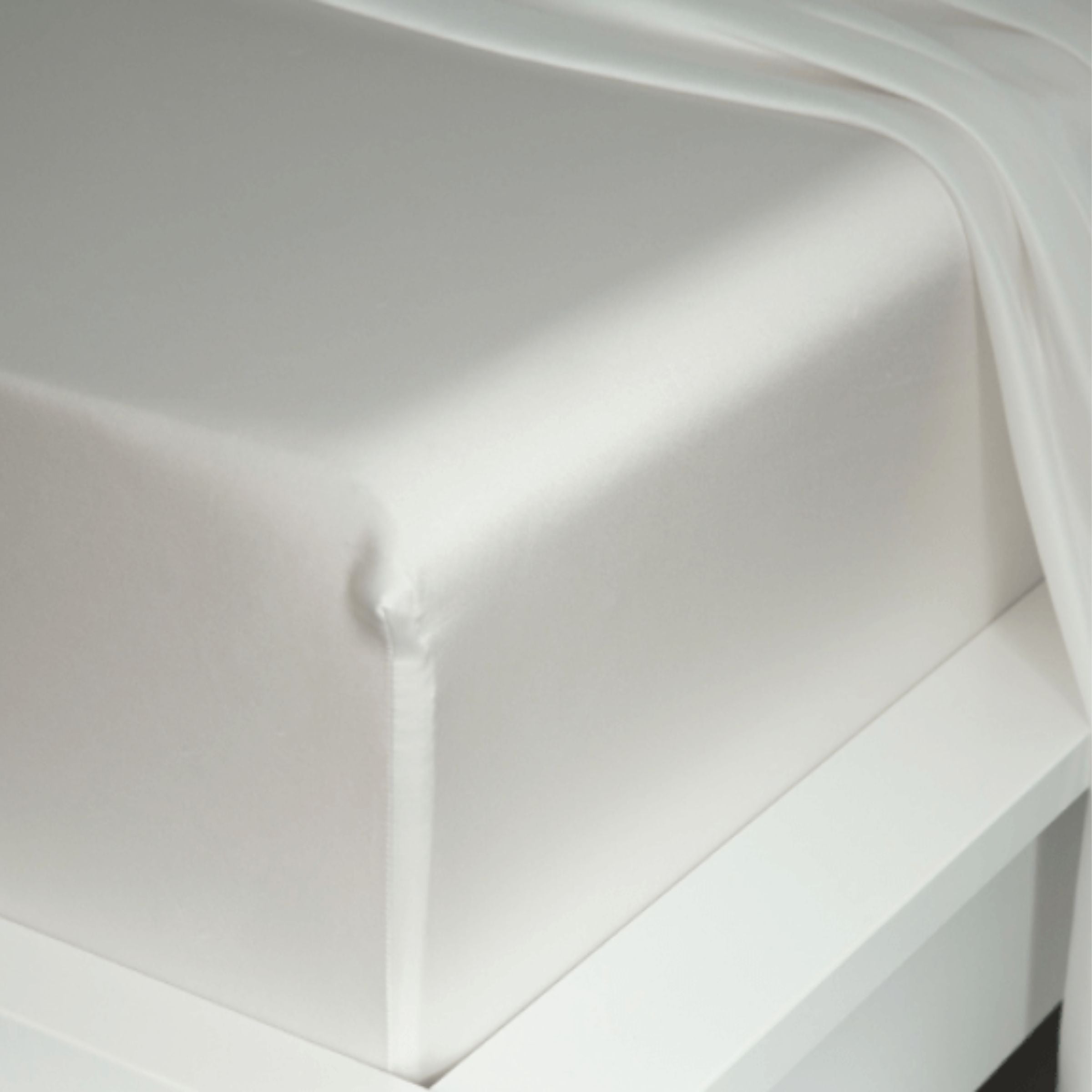 Drap housse en soie 22momme blanc ivoire