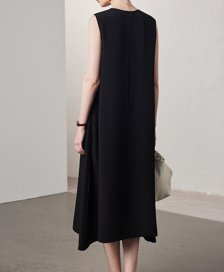 Robe trapèze en soie