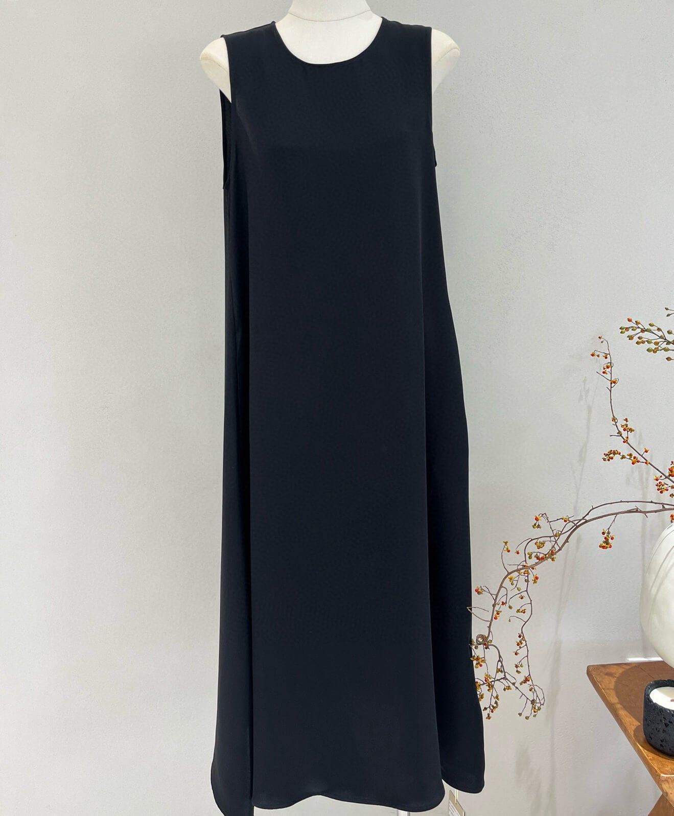 Robe trapèze en soie