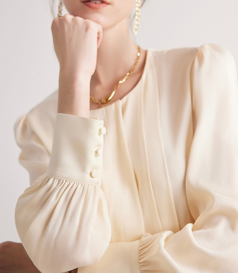 Chemisier en soie pour femmes